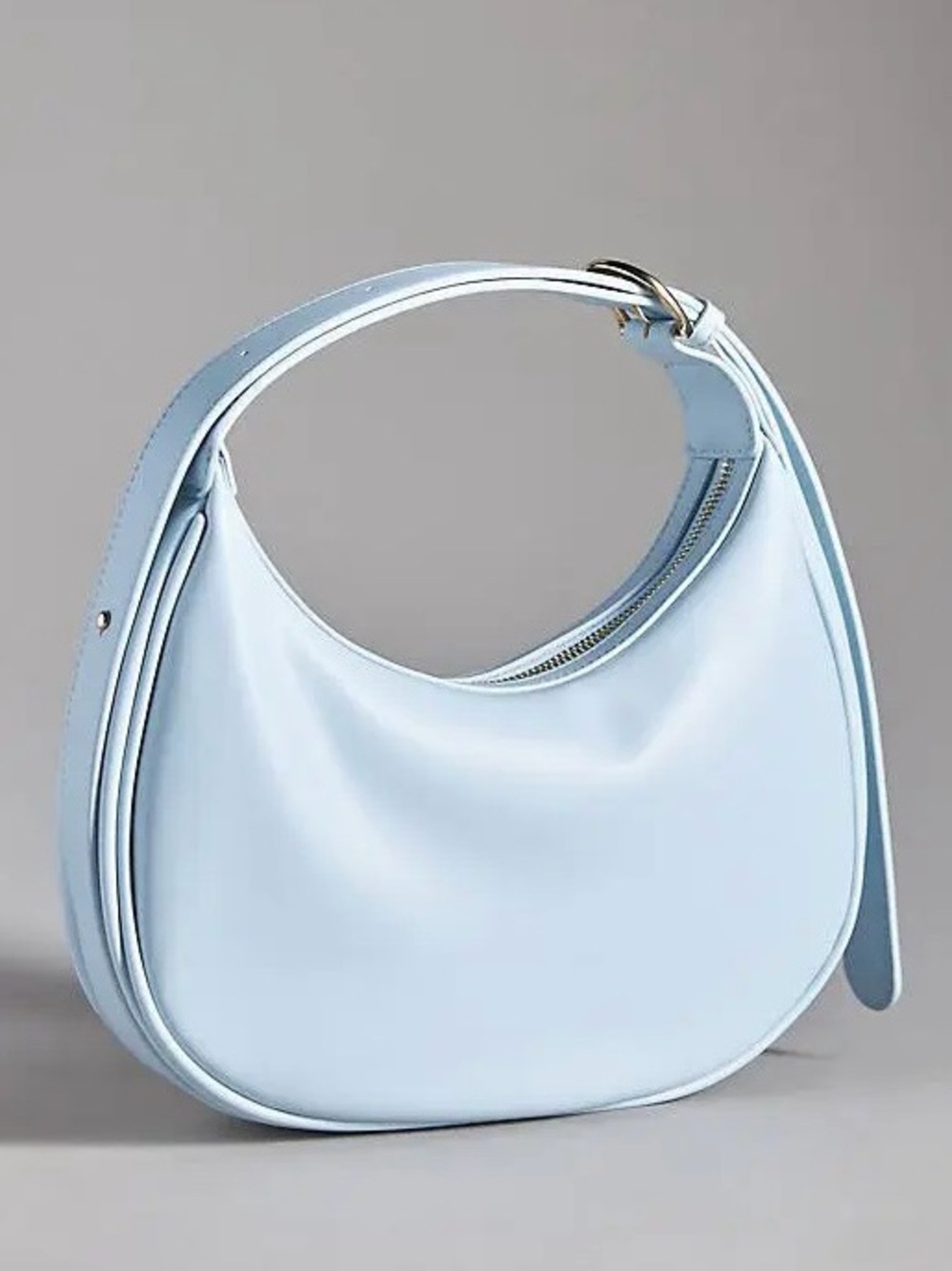 NWT Anthropologie The Brea Faux Leather Light Blue Shoulder Bag
